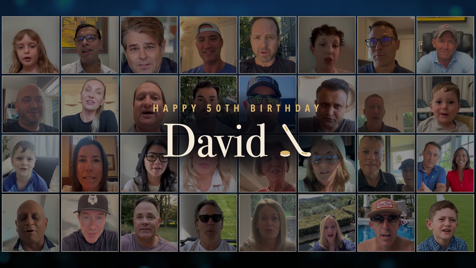 Video Messages from Family and Friends: One Link, One Film